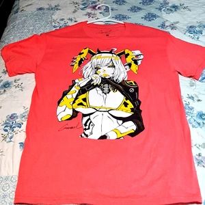 Spencers Godtail Men T-shirt Salmon Anime Girl